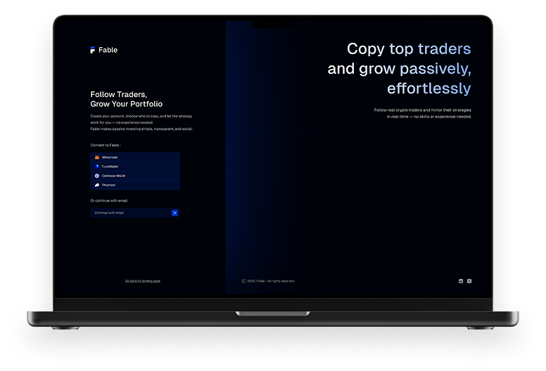 Fable: Copy Crypto Traders